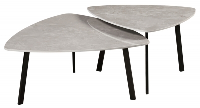 Product photograph of Thornton Triangle Coffee Table Set Of 2 from Choice Furniture Superstore