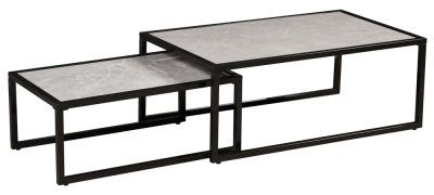 Product photograph of Bexley Grey Ceramic Top Coffee Table Set Of 2 from Choice Furniture Superstore