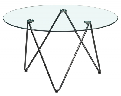 Product photograph of Lambeth Glass Round Coffee Table from Choice Furniture Superstore