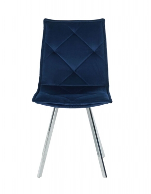 Product photograph of Bella Blue Velvet Dining Chair Set Of 4 from Choice Furniture Superstore