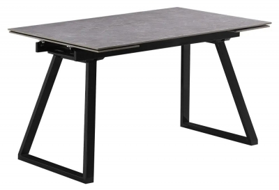 Product photograph of Charlton Grey Ceramic Top 4-6 Seater Extending Dining Table - 140cm-200cm from Choice Furniture Superstore