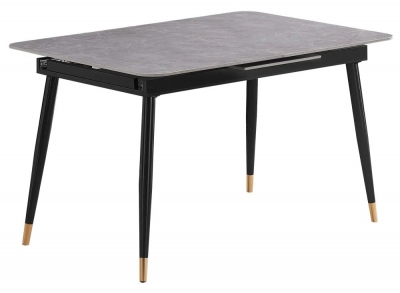 Product photograph of Knightsbridge Grey Ceramic Top 4-6 Seater Extending Dining Table - 130cm-170cm from Choice Furniture Superstore