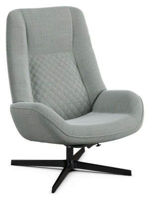 Bordeaux Lido Light Grey Fabric Swivel Recliner Chair