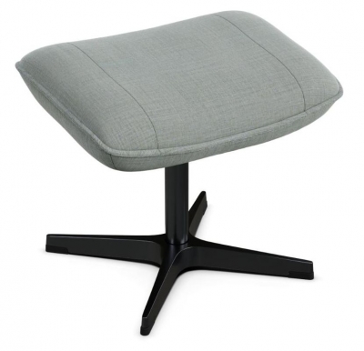 Product photograph of Bordeaux Lido Light Grey Fabric Footstool from Choice Furniture Superstore