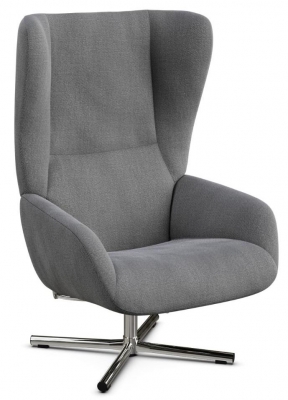 Product photograph of Chef Yeti Fr Light Grey Fabric Swivel Recliner Chair from Choice Furniture Superstore
