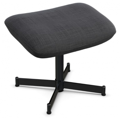 Product photograph of Ergo Lido Anthracite Fabric Footstool from Choice Furniture Superstore
