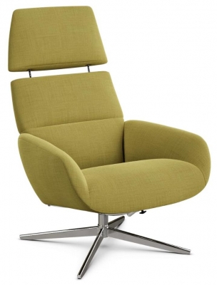 Product photograph of Ergo Plus Lido Light Green Fabric Swivel Recliner Chair from Choice Furniture Superstore