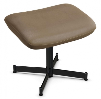 Product photograph of Ergo Plus Balder Nougat Leather Footstool from Choice Furniture Superstore