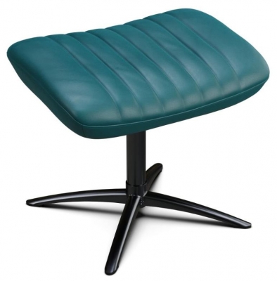 Product photograph of Firana Soft Pertol Leather Footstool from Choice Furniture Superstore