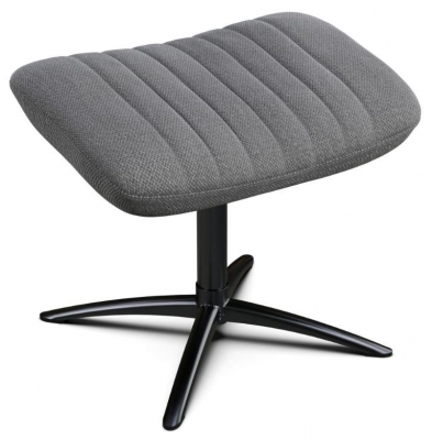 Product photograph of Firana Yeti Fr Light Grey Fabric Footstool from Choice Furniture Superstore