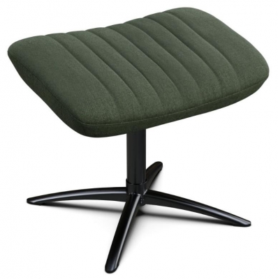 Product photograph of Firana Yeti Fr Moss Green Fabric Footstool from Choice Furniture Superstore