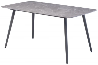 Modesto Grey Sintered Stone Top 160cm Dining Table