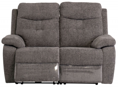 Product photograph of Monica Graphite Fabric 2 Seater Electric Recliner Sofa from Choice Furniture Superstore