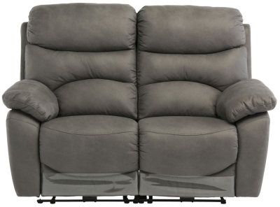 Product photograph of Layla Grey Fabric 2 Seater Electric Recliner Sofa from Choice Furniture Superstore