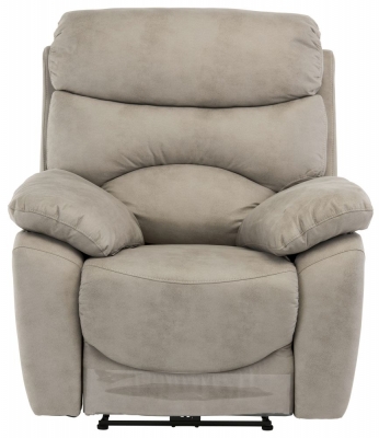 Product photograph of Simi Natural Fabric Electric Recliner Armchair from Choice Furniture Superstore