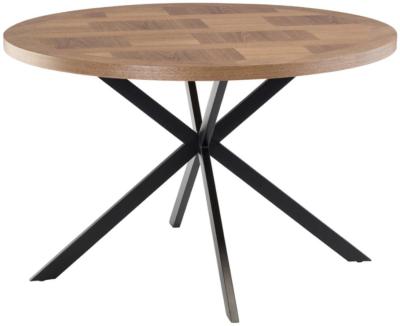 Carson Oak 4 Seater Round Dining Table