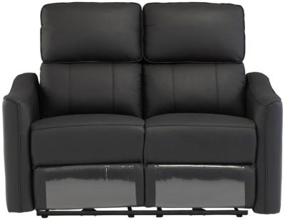 Claudia Black Leather 2 Seater Electric Recliner Sofa