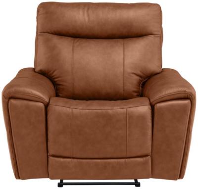 Danetti Vintage Tan Leather Electric Recliner Armchair