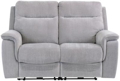 Product photograph of Havana Silver Grey Fabric 2 Seater Electric Recliner Sofa from Choice Furniture Superstore