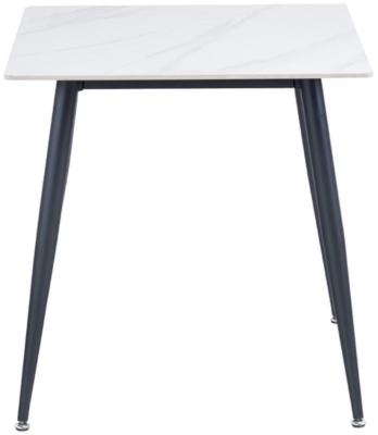 Lavina White Snow Square 2 Seater Dining Table