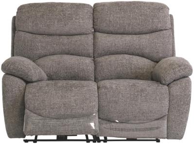 Product photograph of Layla Ash Fabric 2 Seater Electric Recliner Sofa from Choice Furniture Superstore