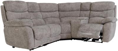 Layla Ash Fabric Corner Recliner Sofa