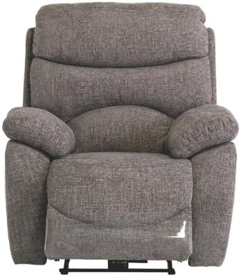 Layla Ash Fabric Electric Recliner Armchair