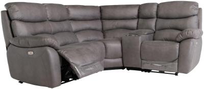 Layla Grey Fabric Corner Recliner Sofa