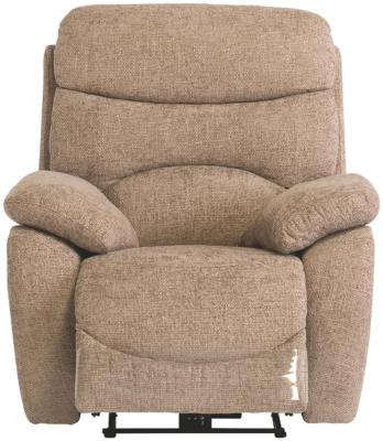 Layla Sand Fabric Electric Recliner Armchair