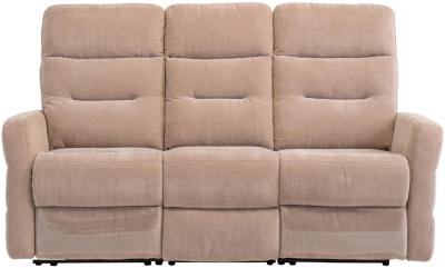 Madison Mink Fabric 3 Seater Electric Recliner Sofa