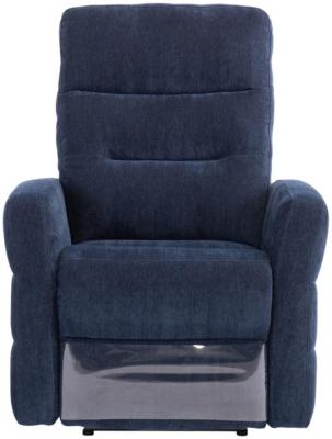 Madison Navy Blue Fabric Electric Recliner Armchair