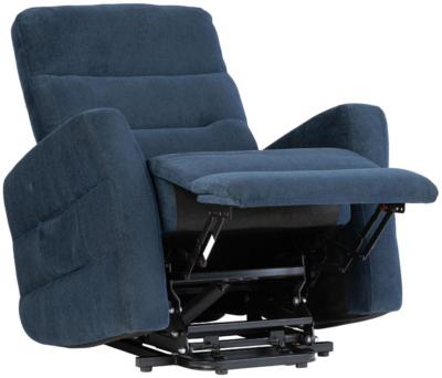 Madison Navy Blue Fabric Tilt And Rise Recliner Armchair