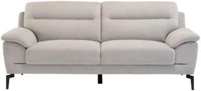 Mia Light Grey Fabric 3 Seater Sofa