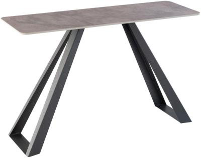 Milan Dark Grey Sintered Stone Console Table