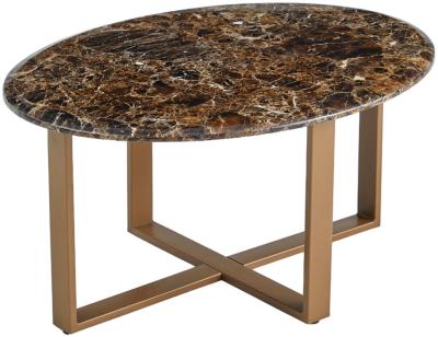 Sorrento Sienna Brown Stone Coffee Table