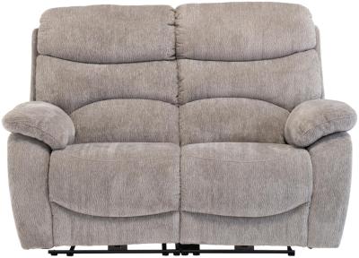 Product photograph of Tuscany Light Grey Fabric 2 Seater Electric Recliner Sofa from Choice Furniture Superstore