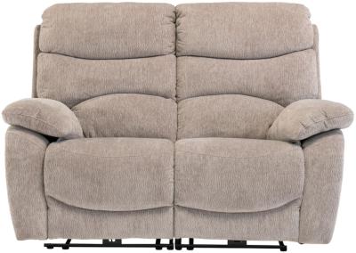 Product photograph of Tuscany Mink Fabric 2 Seater Electric Recliner Sofa from Choice Furniture Superstore