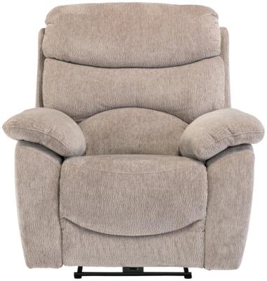 Tuscany Mink Fabric Electric Recliner Armchair