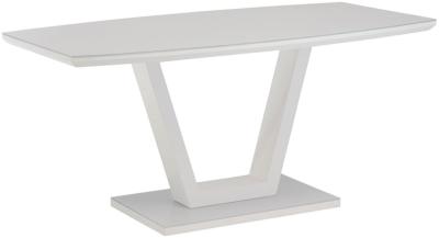 Venice White 6 Seater Dining Table