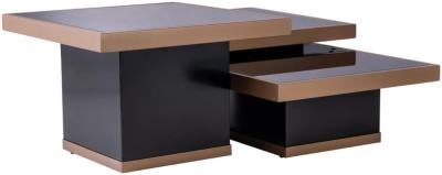 Treviso Black Coffee Table Set Of 3