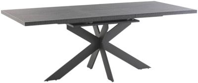 Picasso Dark Grey 6 Seater Rectangular Extending Dining Table