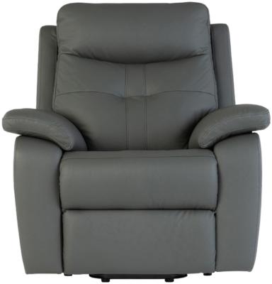 Sophia Charcoal Leather Electric Lift And Tilt Recliner Armchair