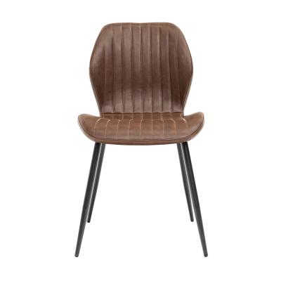 2 X Fontana Antique Tan Faux Leather Dining Chair