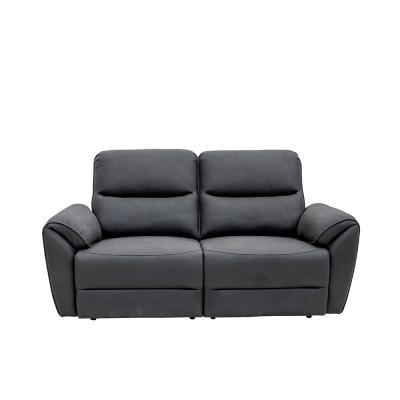 Gianni Charcoal Fabric 3 Seater Electric Recliner Sofa