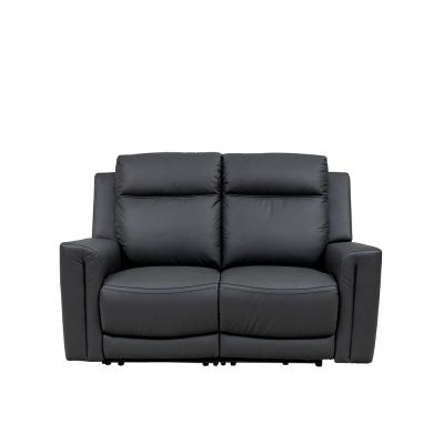 Hobart Charcoal Leather 2 Seater Electric Recliner Sofa