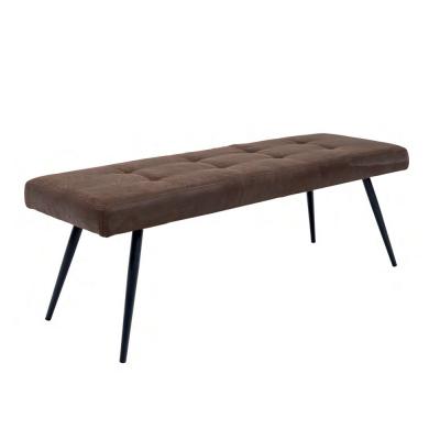 Sabena Antique Ebony Fabric Dining Bench