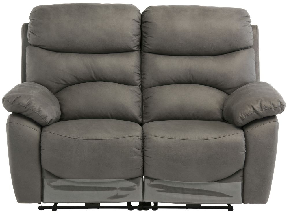 Simi Grey Fabric 2 Seater Electric Recliner Sofa