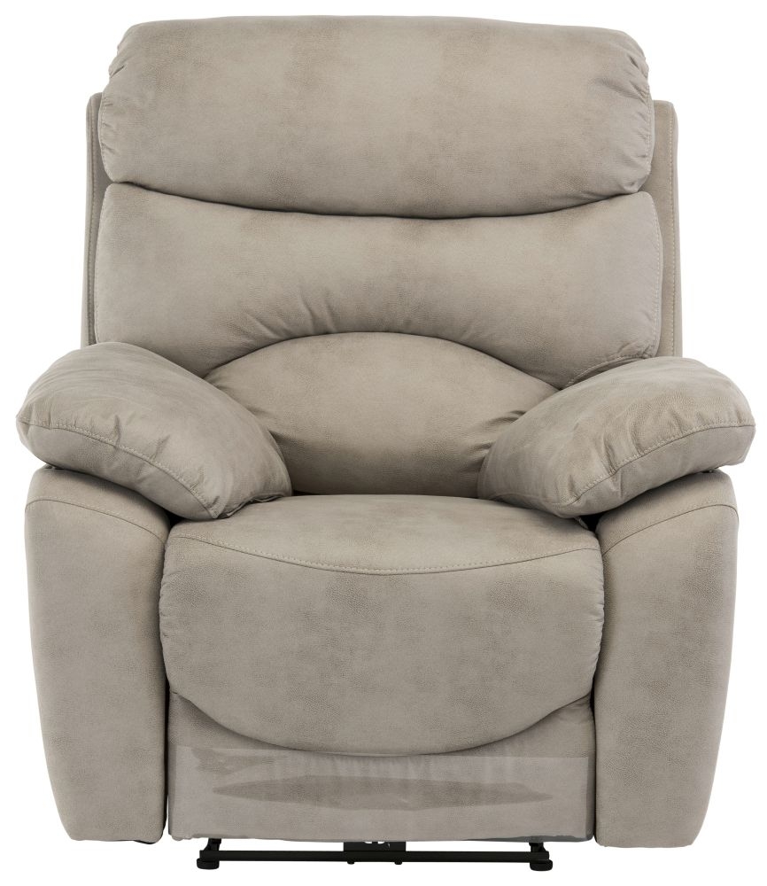 Simi Natural Fabric Electric Recliner Armchair