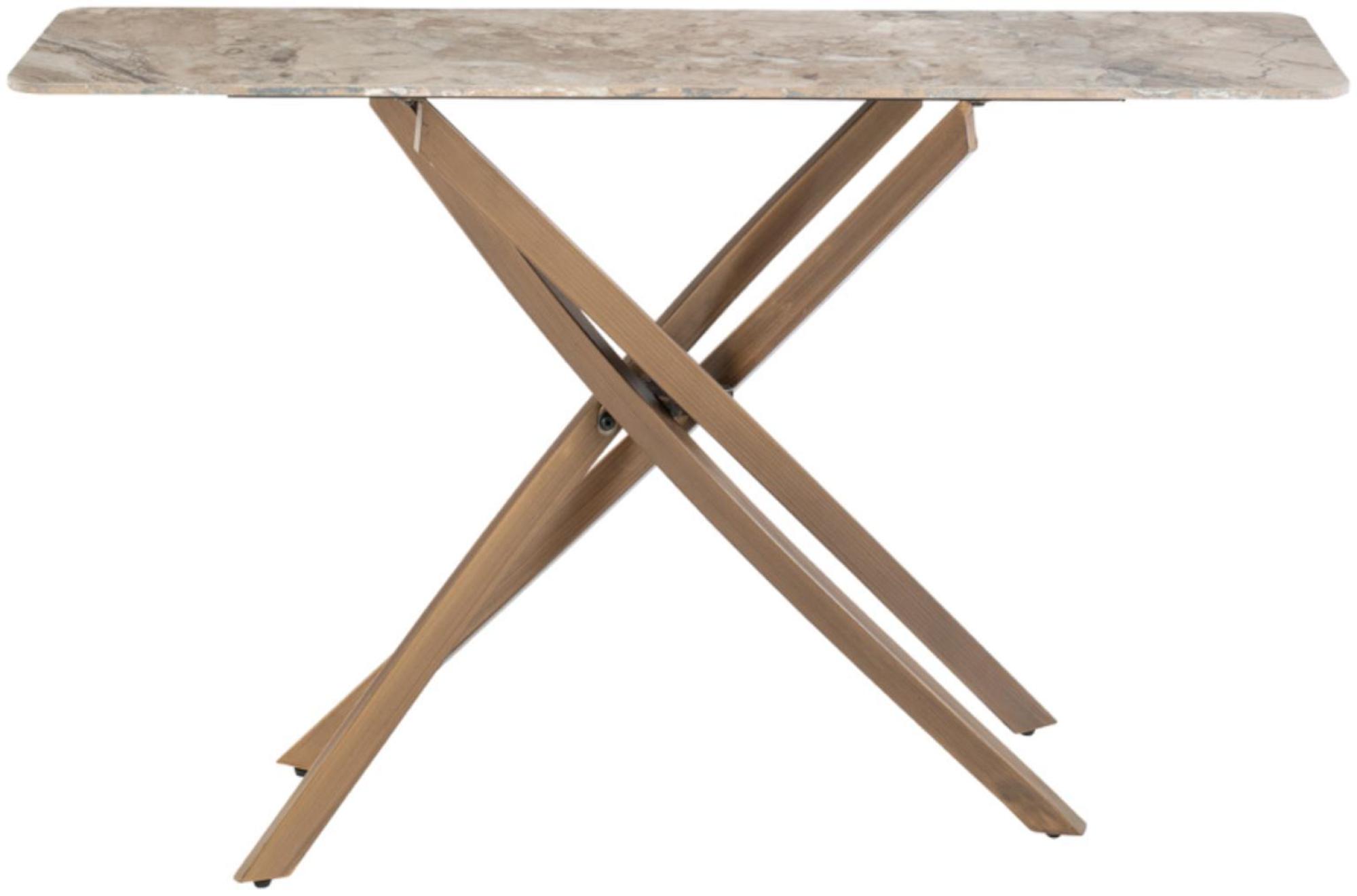 Fendi Brown Sintered Stone Console Table