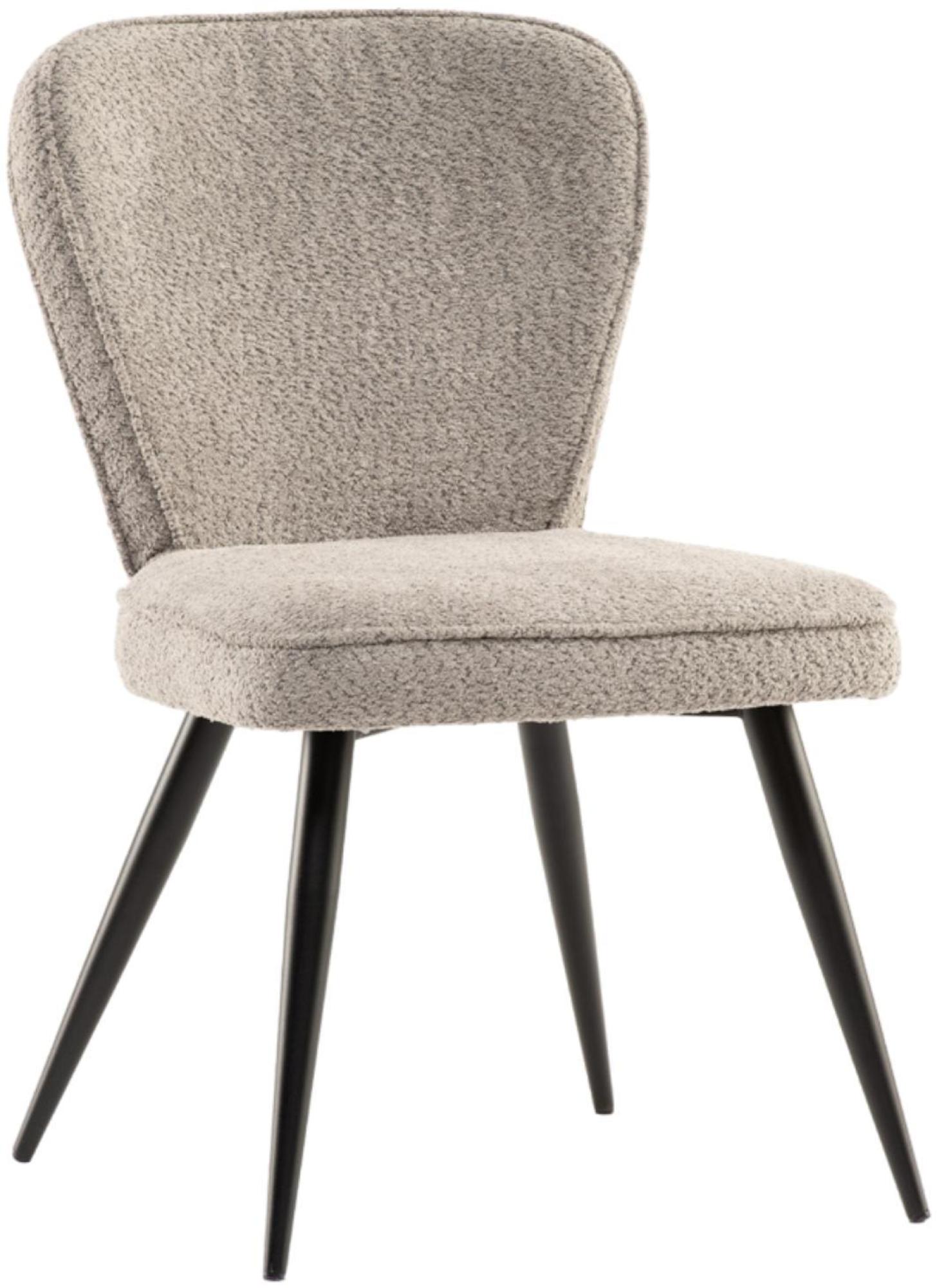 Flavia Grey Fabric Dining Chair (Sold in Pairs)